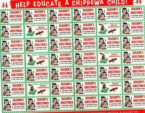 Help Educate A Chippewa Child Labels Sheet Of 42