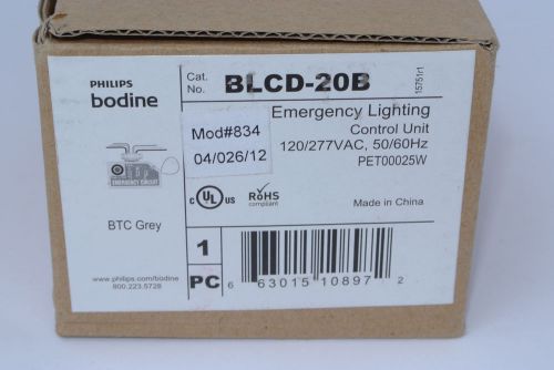 New!! Philips Bodine BLCD-20B Emergency Lighting Control Unit 120/277v