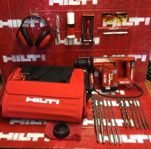 Hilti te 14, hammer drill, l@@k, made in germany, free dril bits, bag, fast ship for sale