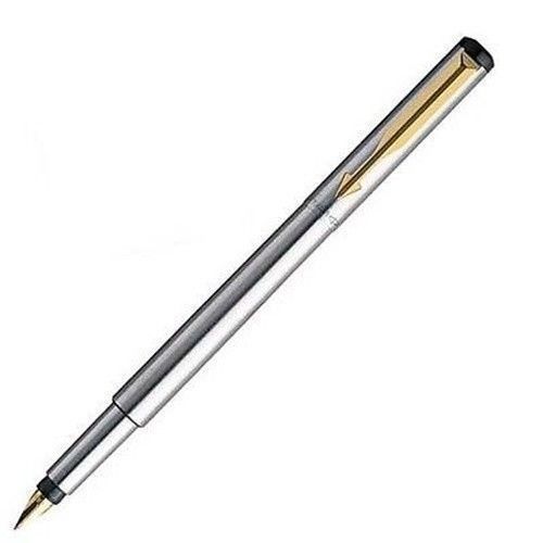 New Parker Vector Stainless Steel GT Fountain Pen Free Shipping