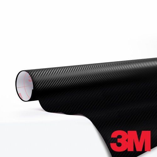 Black 3M DI-NOC Carbon Fiber DINOC Flex Wrap CA-421 24&#034;x12&#034;
