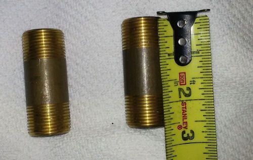 3/4&#034; Inch Brass Nipple 2.5 inch