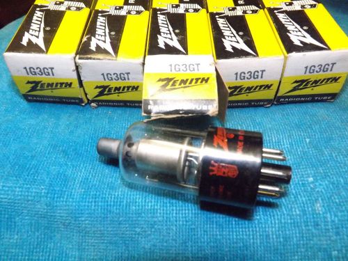 (5) NOS ZENITH 1G3GT HV RECTIFIER TUBES f/ TELEVISION / HAM RADIO - REPLACES 1B3