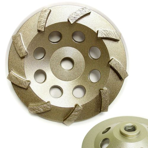 5” turbo diamond grinding cup wheel for concrete 9 segments - 5/8”-11 threads for sale