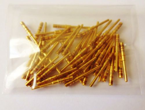 50 pieces pack deutsch 39029/18-178 contact pin crimp gold plated size 20 for sale