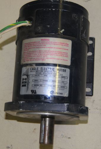 Eagle Electric S714 90V 3475RPM .25HP 56C Frame Electric DC Motor