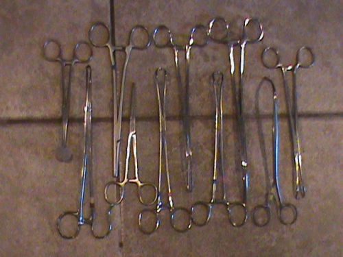 Forceps lot WECK V.MUELLER LAWTON SKLAR Stainless Steel GERMAN