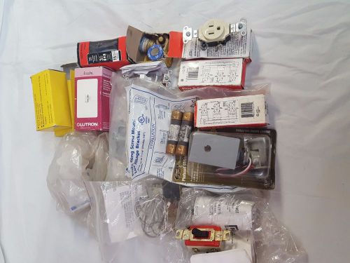 Electrical Outlet Switch Fuse Lot Hubbel Lutron Caddy Pass Seymour
