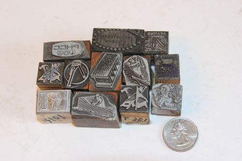 Vintage Building and Repairs  Letterpress Printers Block Construction