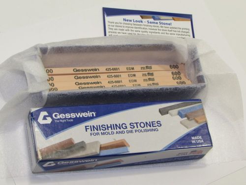 12 GESSWEIN Finishing Stones EDM 425-6601 1/4X1/8X6  600 U.S.A