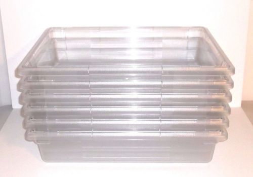Carlisle 1062107 storplus clear 8.5 gallon food storage box pack of 6 for sale