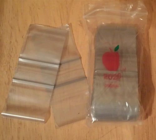 2020 Apple Small Mini Bags Ziplock Top QUALITY Silver Color 2&#034; X 2&#034; 200ct