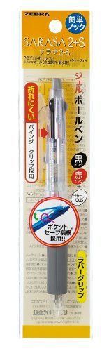 Zebra - SJ2 SARASA 2/S 0 5mm Multifunctional Pen - Transparent Barrel
