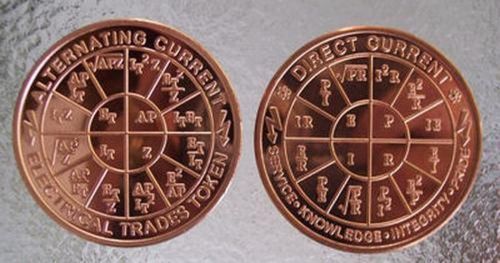 Electrician, Engineer or Lineman Gift - Ohms Law Coin