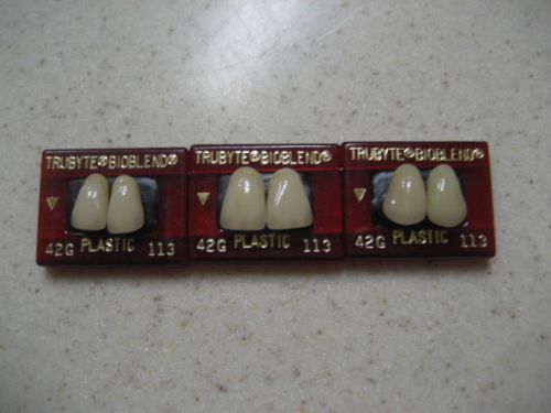 Dentsply Trubyte Bioblend Upper Anterior Mould 42G/113 Dental Teeth