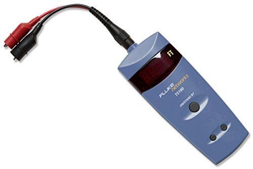Fluke networks ts100 cable fault finder with bnc to alligator clips for sale