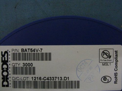 9000 pcs diodes bat54v-7  diodes for sale