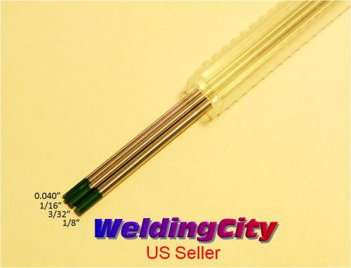 WeldingCity 4-pk Pure (Green) Assorted 0.040-1/8x7 TIG Tungsten Electrode