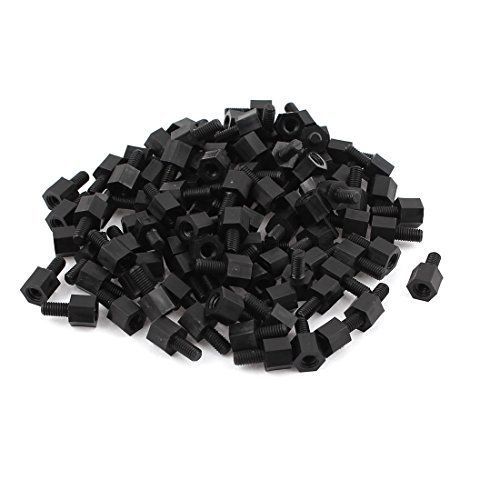 Motherboard nylon hex standoff threaded spacer m3 thread 6+6mm 100pcs new for sale