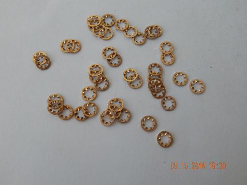 Bronze internal tooth lock washer. #6.  50 pcs. new for sale