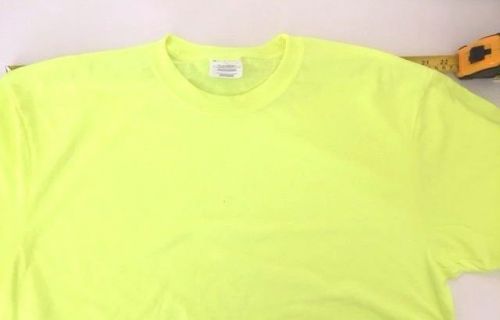 XL T Shirt Safety Yellow Men New Cotton Work Long Sleeve Cotton Blend Uniform