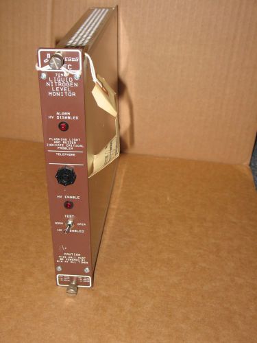 ORTEC EG&amp;G 729A LIQUID NITROGEN LEVEL MONITOR NIM BIN MODULE PLUG IN