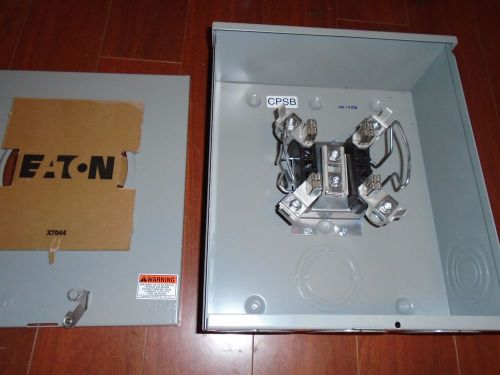 EATON/CUTLER HAMMER 200 AMP 600 VOLTS OUTDOOR METER SOCKET(3WIRE,4JAWS,RINGLESS)