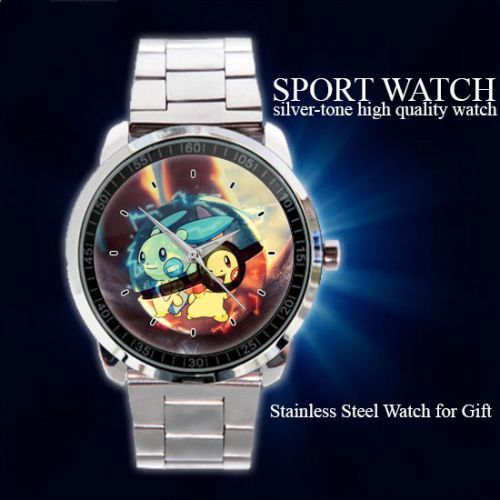 Plusle and Minun In a Pokeball Sport Metal Watch