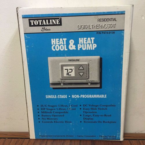 Totaline Residential Digital Thermostat P474-0130 Single Stage Non-Programmable