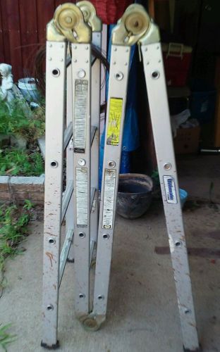 Aluminum scaffolding ladder ~20 feet~