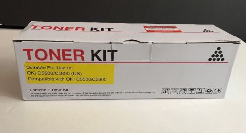 Compatible Oki C5500 C5800 Toner YELLOW New