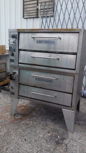 BAKER&#039;S PRIDE 151 DOUBLE DECK PIZZA GAS OVENS