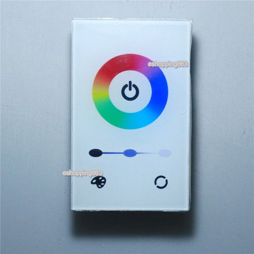 Touch Panel Controller Dimmer Wall Switch for RGB LED Strip Bulb 12-24V 08U WH
