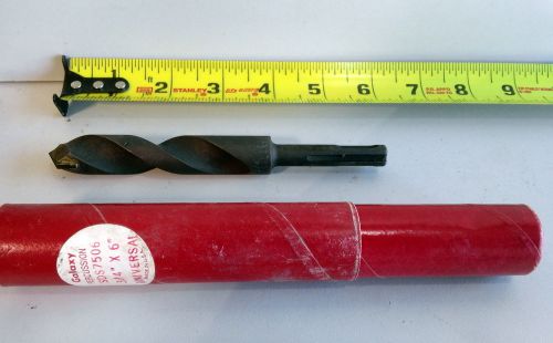 Galaxy percussion masonry rotary hammer 3/4&#034; x 6 drill bit b37 for sale