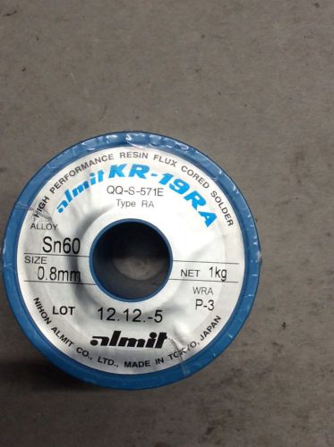 Almit KR-19R high performance Resin Flux Cored Solder, 0.8mm