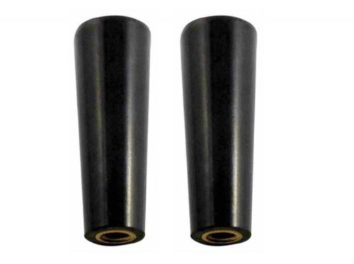2 Pack Draft Beer Tap UPGRADED Brass Threads Faucet Handle Plastic Black Knob