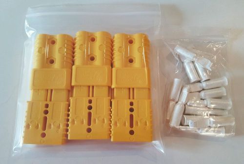 6 ANDERSON SB175 YELLOW CONNECTORS and # 2 awg contact&#039;s. Great Deal