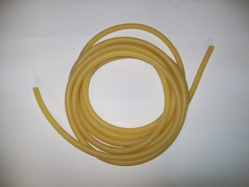 100 Continuous Feet 3/16&#034; ID X 5/16&#034; OD X 1/16&#034; wall Surgical Latex Tubing Amber