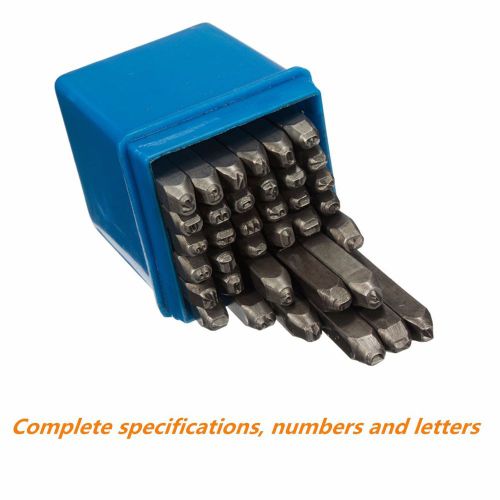36pcs 1/8 inch steel punch alphabet letter number tool leather craft stamp set for sale
