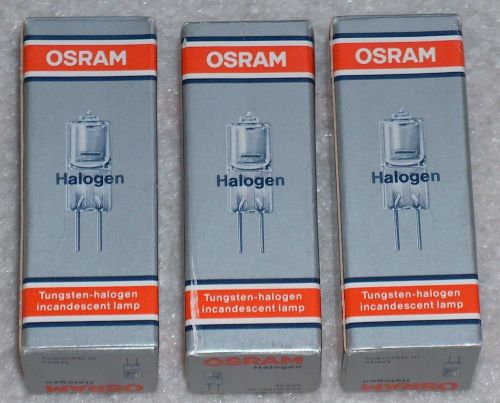 Lot of 3 brand new OSRAM halogen bulbs 50W 12V (model 64440 lamps)