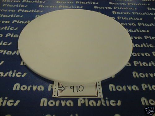 Cutting board 1/2&#034; thick 12 1/4&#034; diameter white # 910 for sale