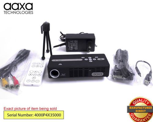 AAXA P4X Pico Pocket Projector, 125 Lumen LED, 90+ Minute Battery (Refurbished)