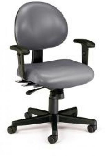 Contemporary Antimicrobial Vinyl Task Chair With Arms office Supplies Charcoal
