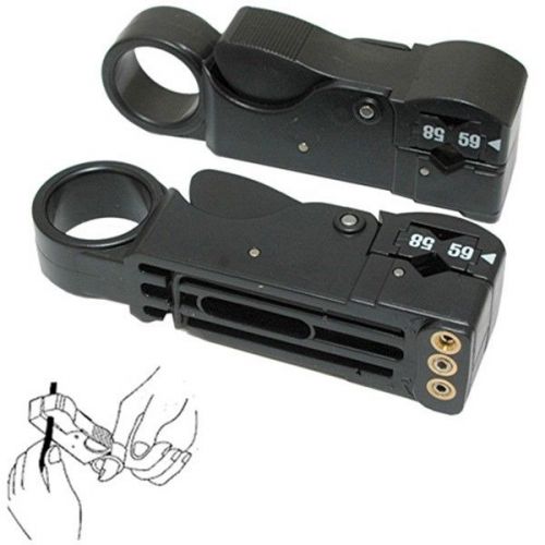 Rotary Coaxial Cable Stripper For RG-58, RG-59, RG-62