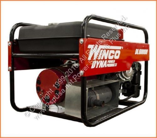 Winco dyna series dl6000h portable generator 6000 watt honda gas 120v 240v power for sale