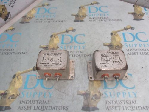 CORNELL-DUBILIER APF2050S 20 A 250 VAC 50/60 HZ EMI FILTER LOT OF 2