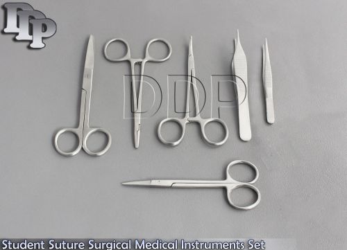 6Pieces-Student Suture Surgical Medical Instruments Set Kit,STAINLESS(Brand New)