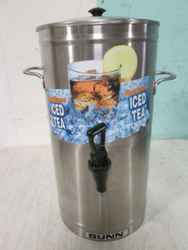 &#034;BUNN TDS-3&#034; H.D. COMMERCIAL STAINLESS STEEL 3gal ICED TEA HOLDER / DISPENSER