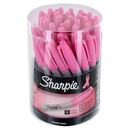 36 Pink Ribbon Sharpie Permanent Colored Marker Fine Tip Breast Cancer NEW!