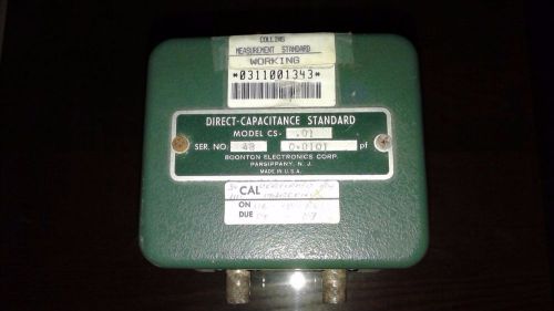 Boonton Electronics Corp. CS-.01 Direct-Capacitance Standard 0.0101 pF